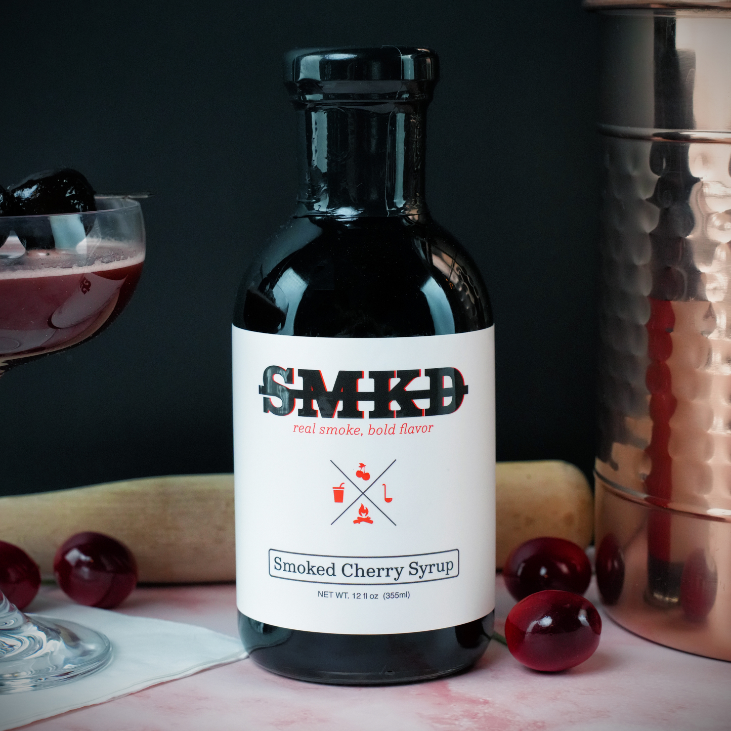 Premium Smoked Cherry Simple Syrup