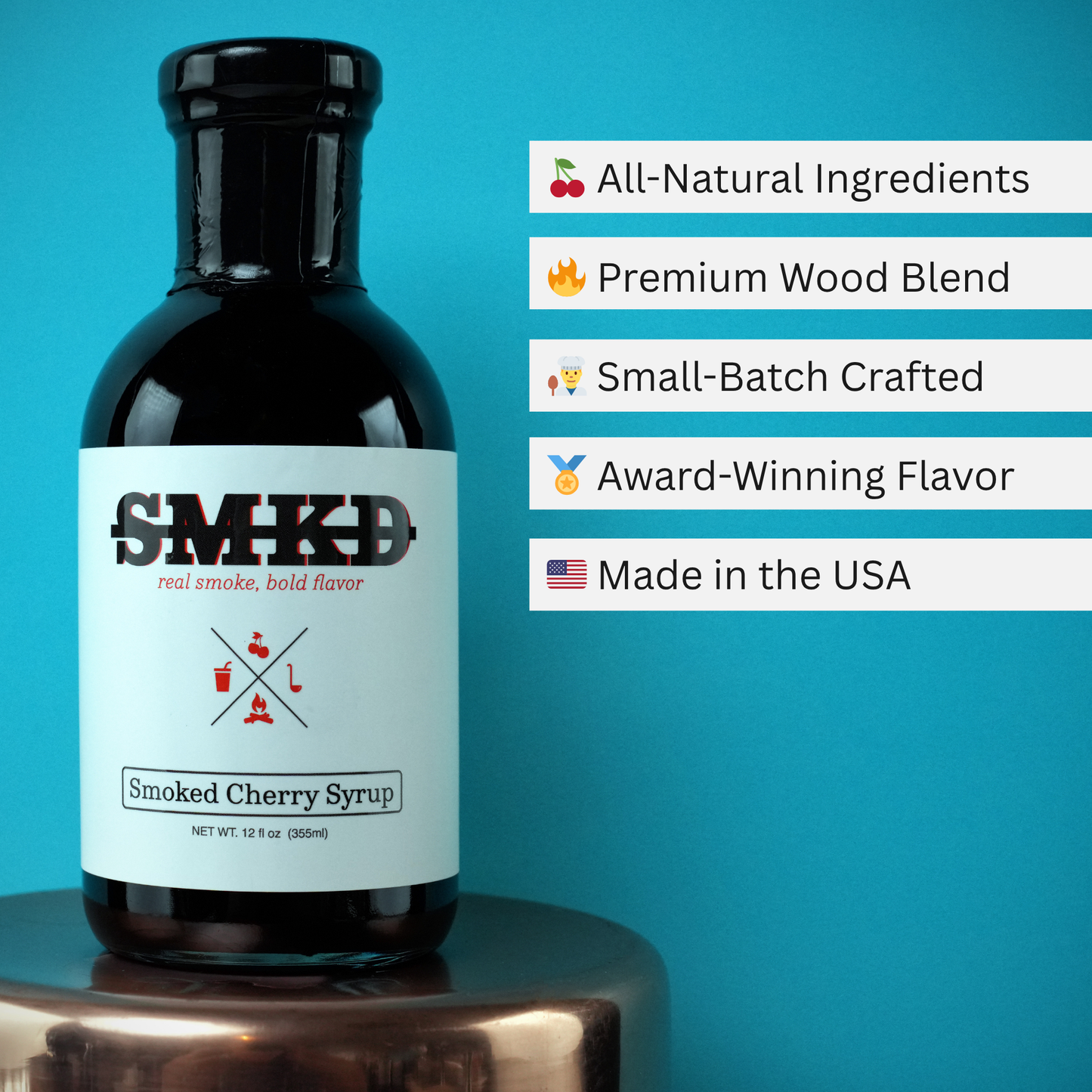 Premium Smoked Cherry Simple Syrup
