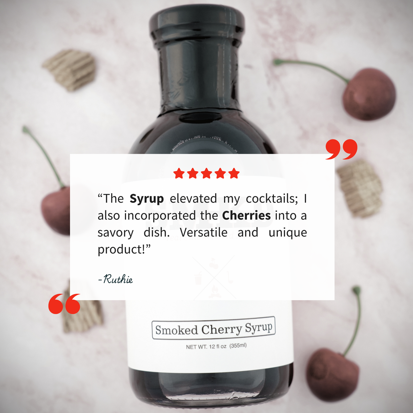 Premium Smoked Cherry Simple Syrup