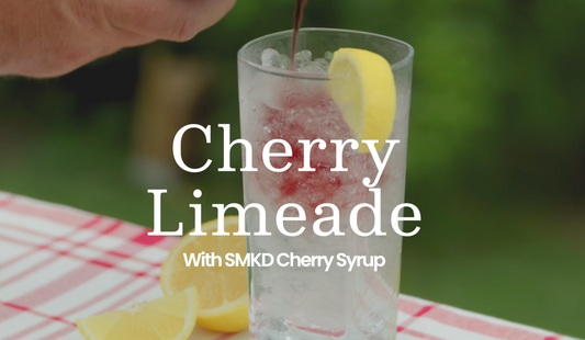 Summery fresh Smoked Cherry Limeade drink