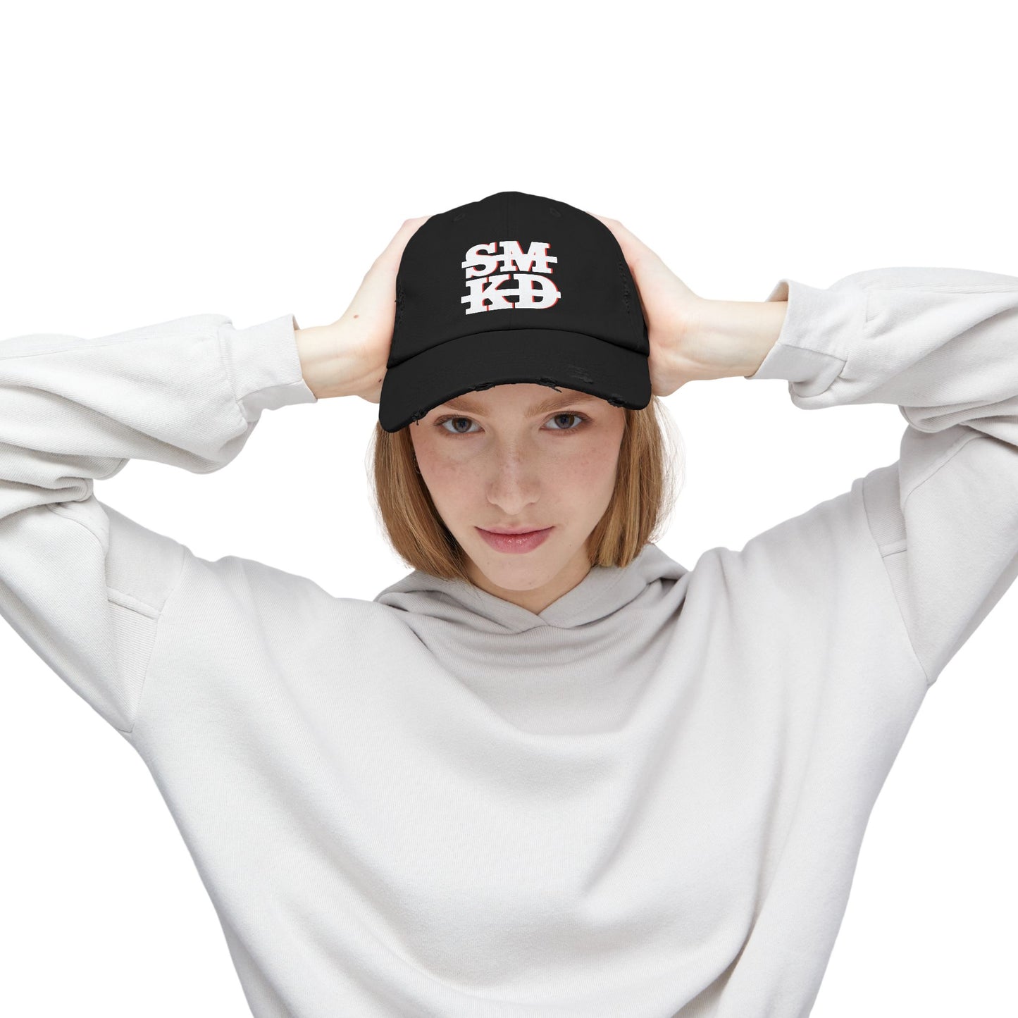 SMKD Unisex Distressed Hat
